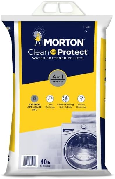 Water Softener Salt Pellets, 40 LB Bag (2) N36773