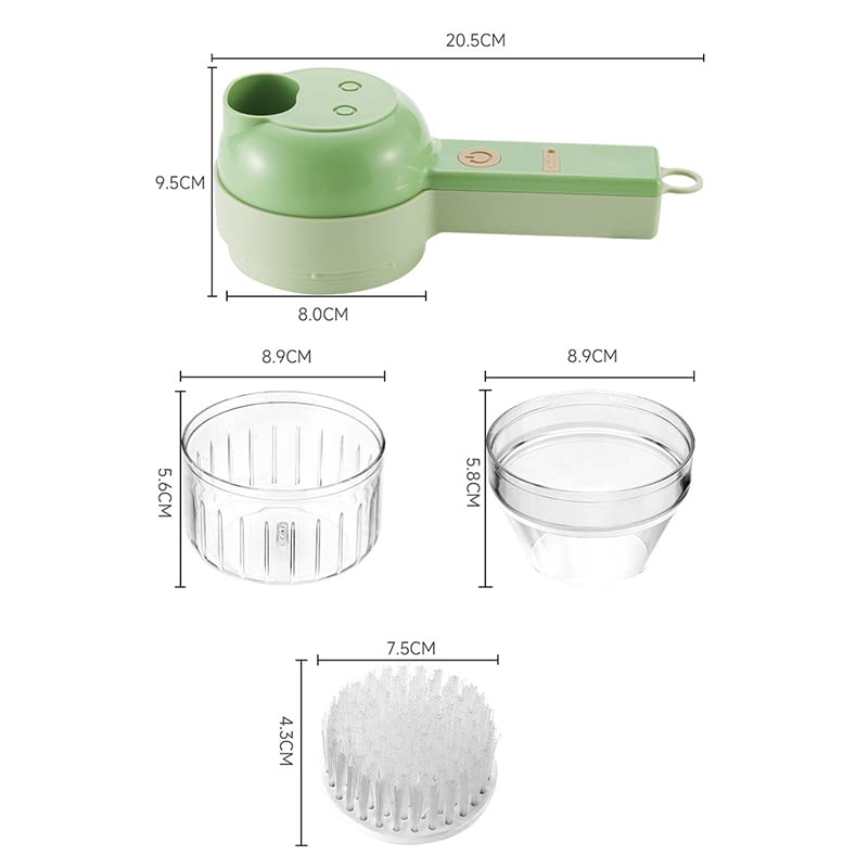 4 in 1 Handheld Electric Vegetable Chopper Set W7149