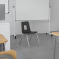 Black 14-inch Stack School Chair F72063
