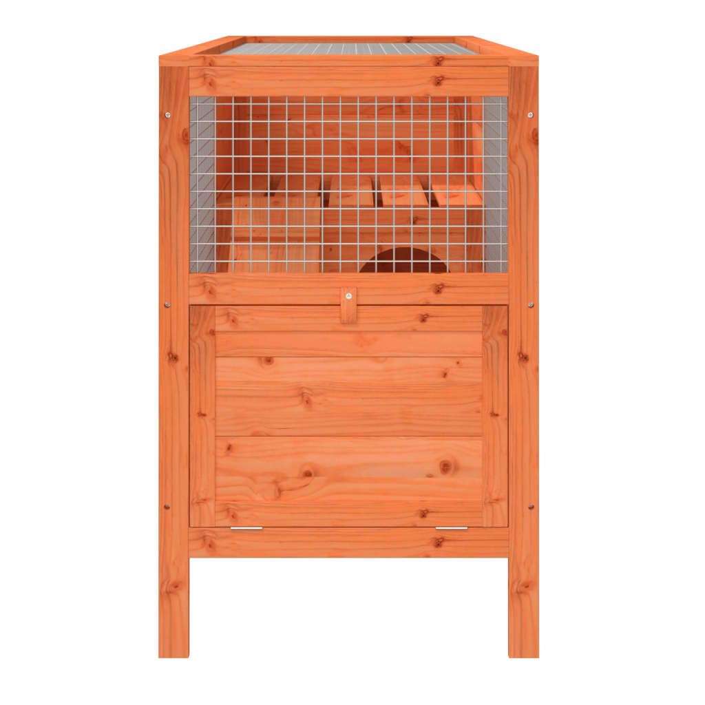 2-Tier Solid Pine Wood Rabbit Hutch Z3444