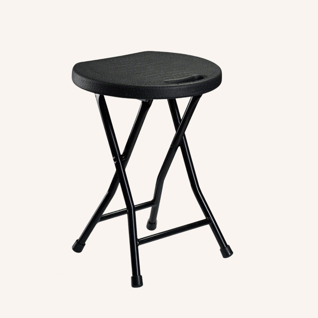 18 Inch Portable Plastic Folding Stool with Steel Frame G318223