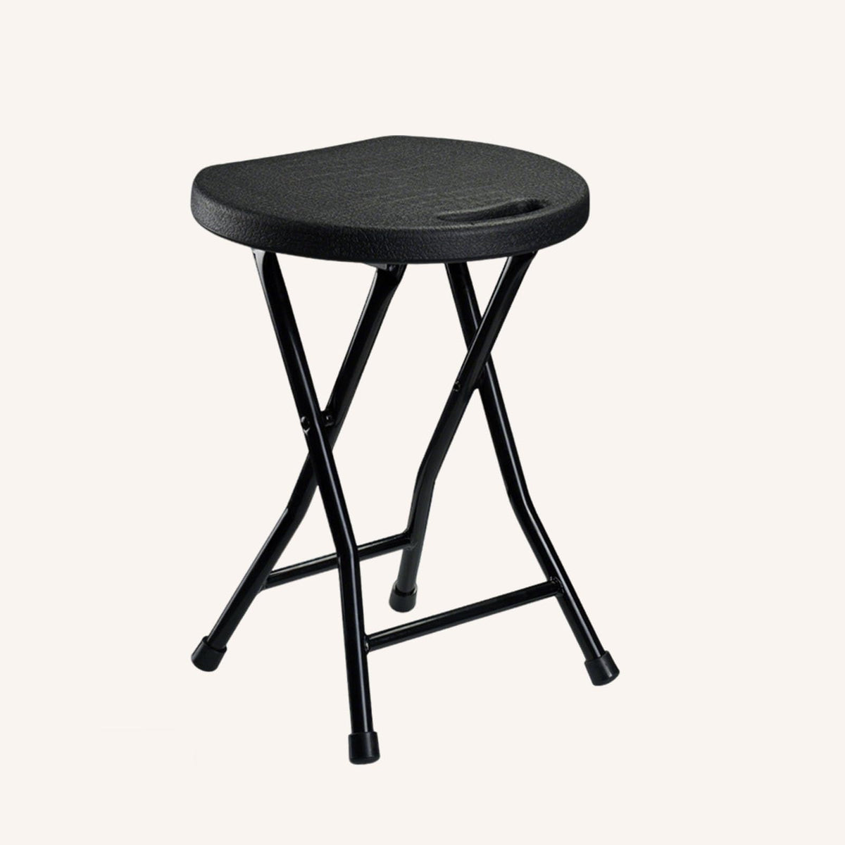 18 Inch Portable Plastic Folding Stool with Steel Frame G318223