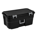 22 Gallon Black Wheeled Plastic Storage Trunk F71721