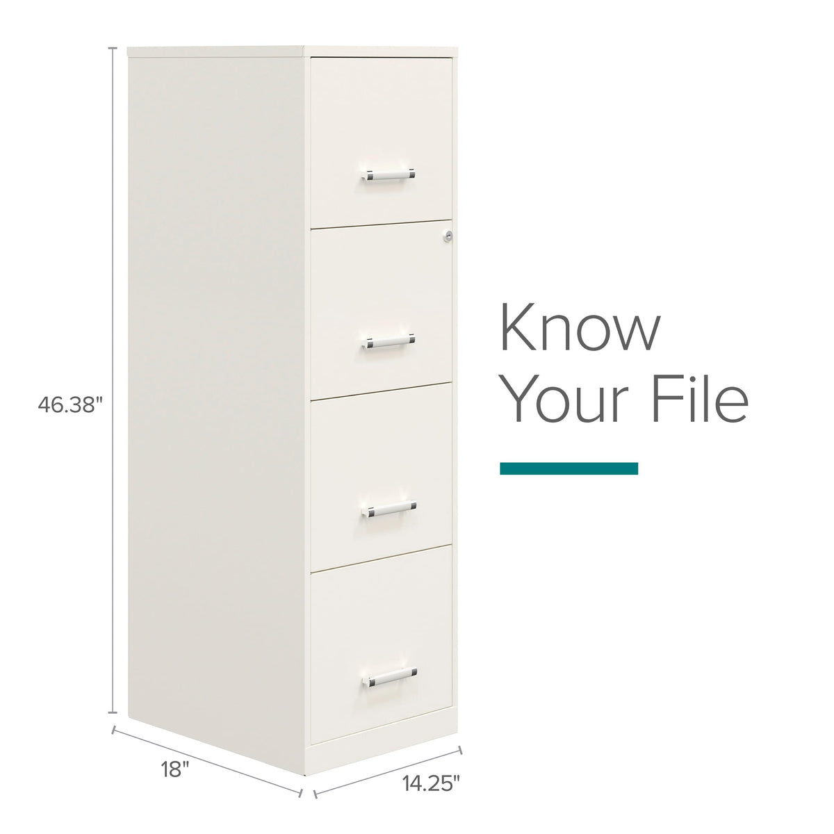 4 Drawer Vertical Steel File Cabinet H80154