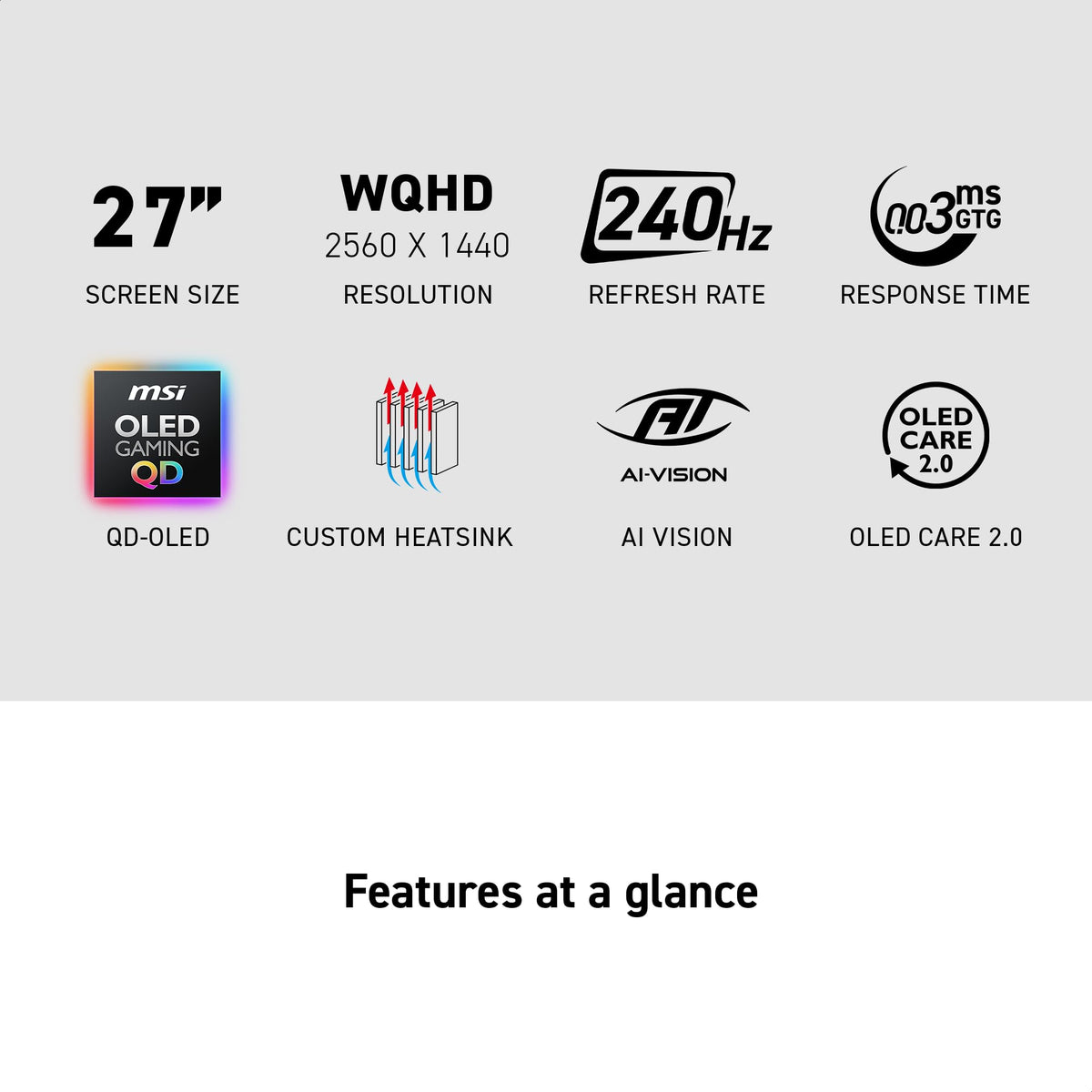 27-Inch WQHD 240Hz QD-OLED Gaming Monitor N27857