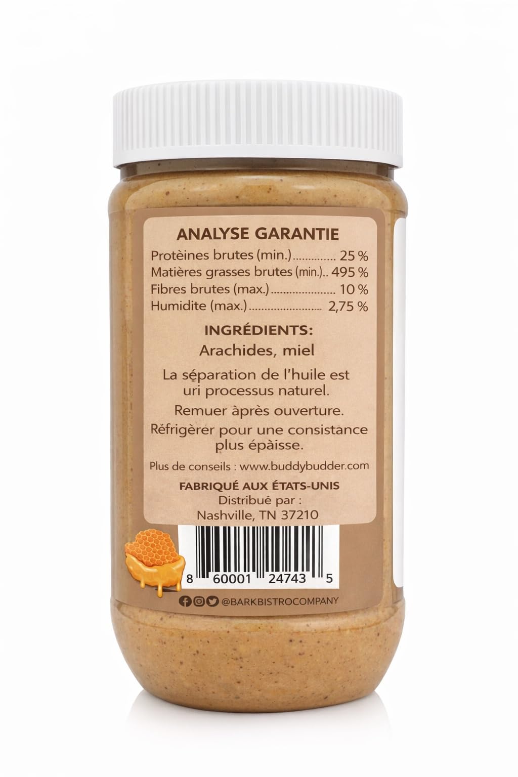 Natural Dog Peanut Butter 17 oz W3182