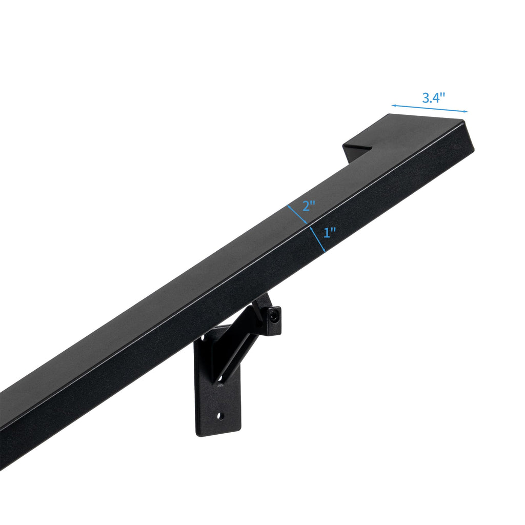8 FT Aluminum Handrail Kit with 304 Stainless Steel Brackets G2692