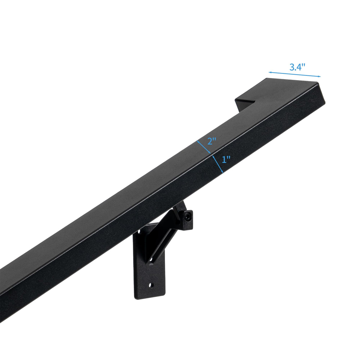 8 FT Aluminum Handrail Kit with 304 Stainless Steel Brackets G2692