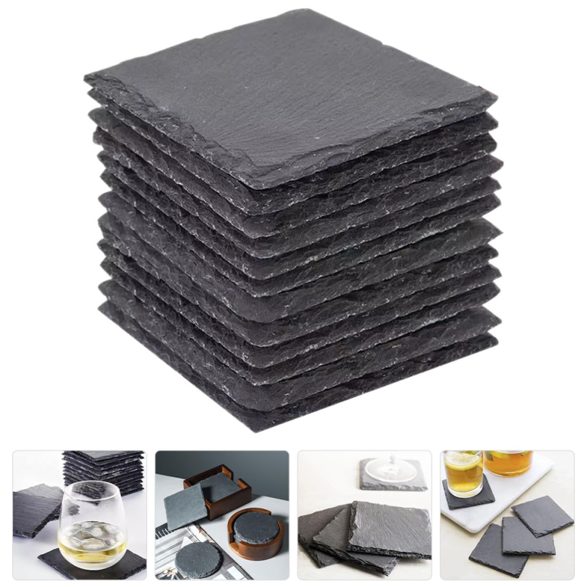 Natural Stone Coaster Set H6420