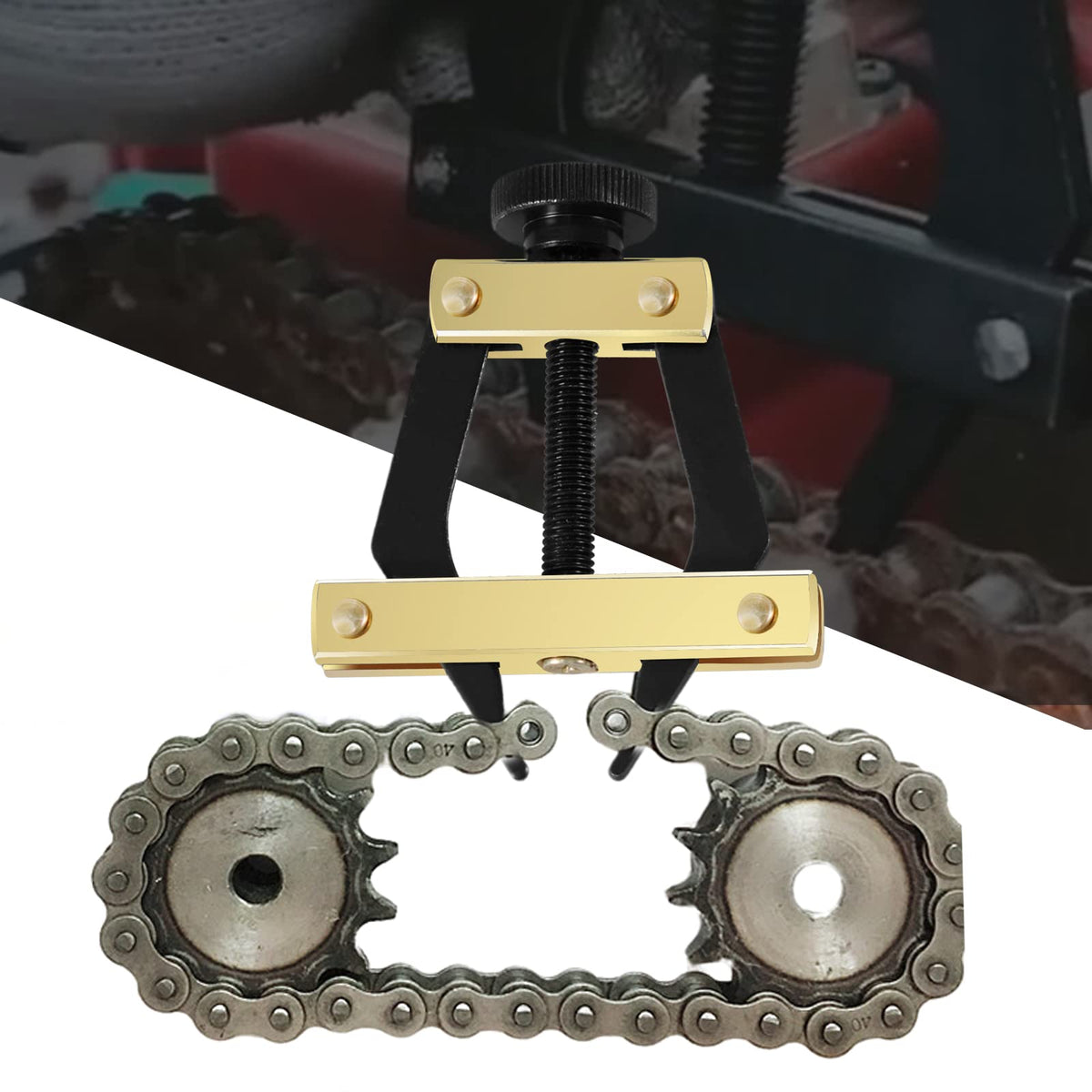 Roller Chain Breaker Cutter Puller Tool Kit #25-60 Chains B7063