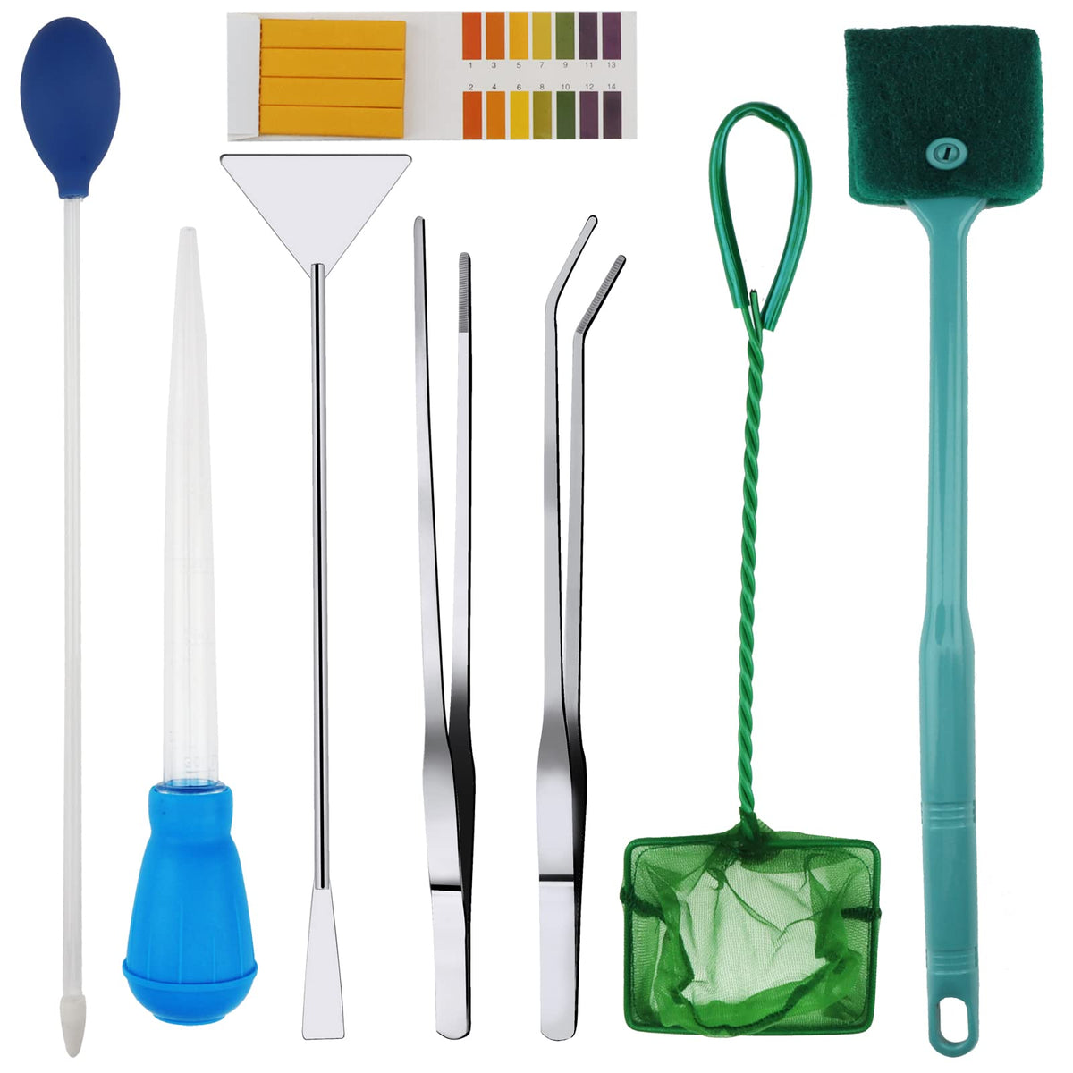 8 in 1 Stainless Steel Aquarium Cleaning Tools B69853