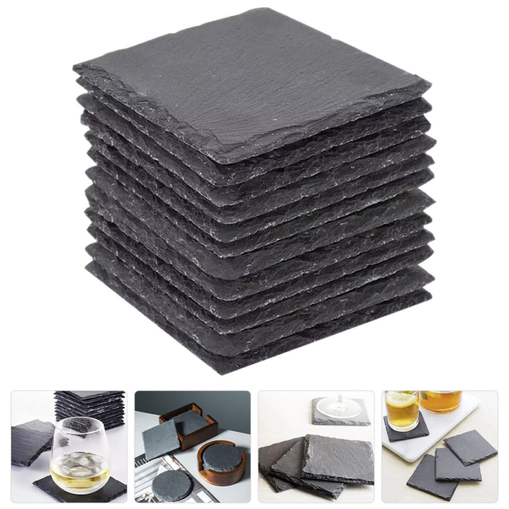 Natural Stone Drink Coasters Set D168501