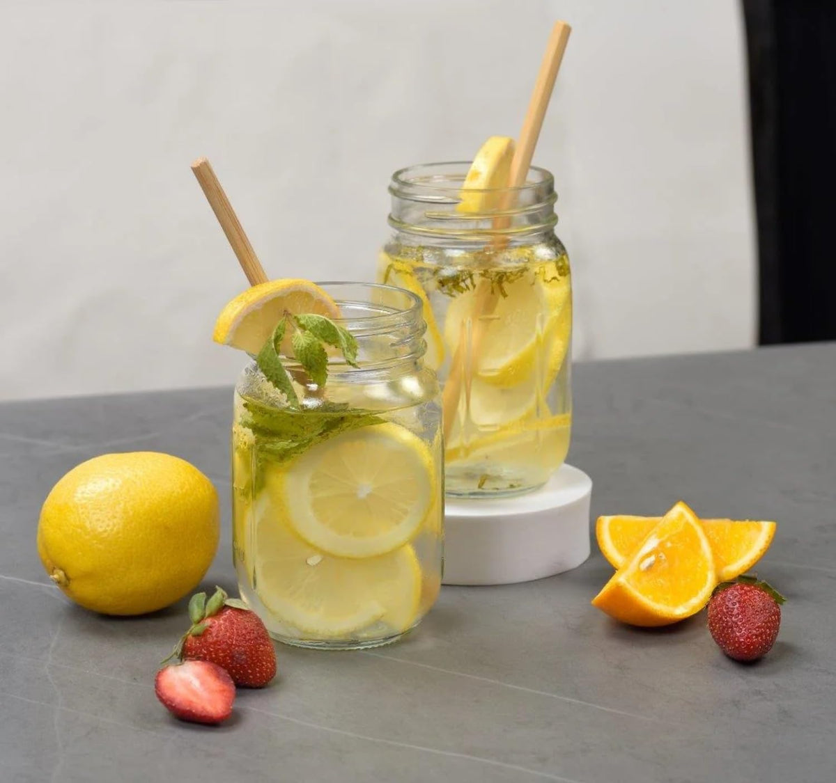 16 oz Regular Mouth Glass Mason Jars 12pk B95912
