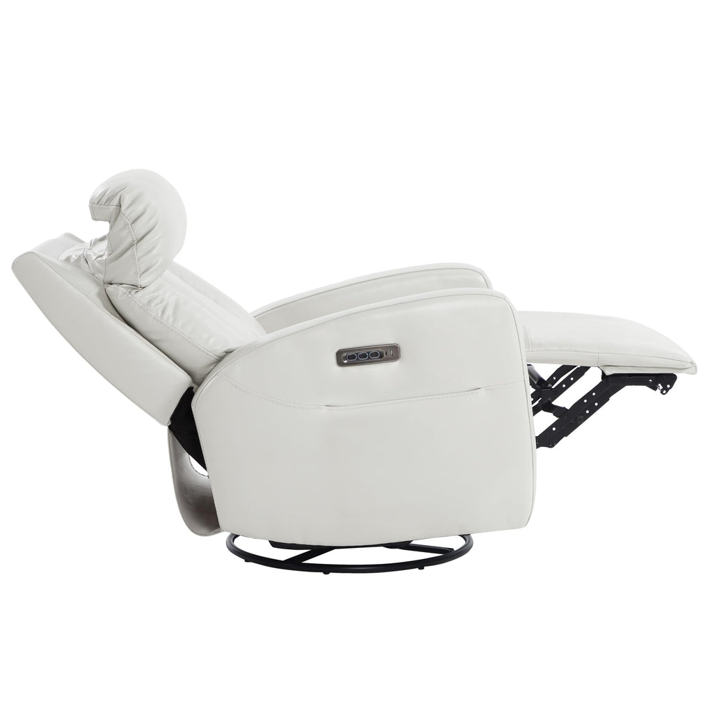 Genuine Leather Power Recliner Chair T9946