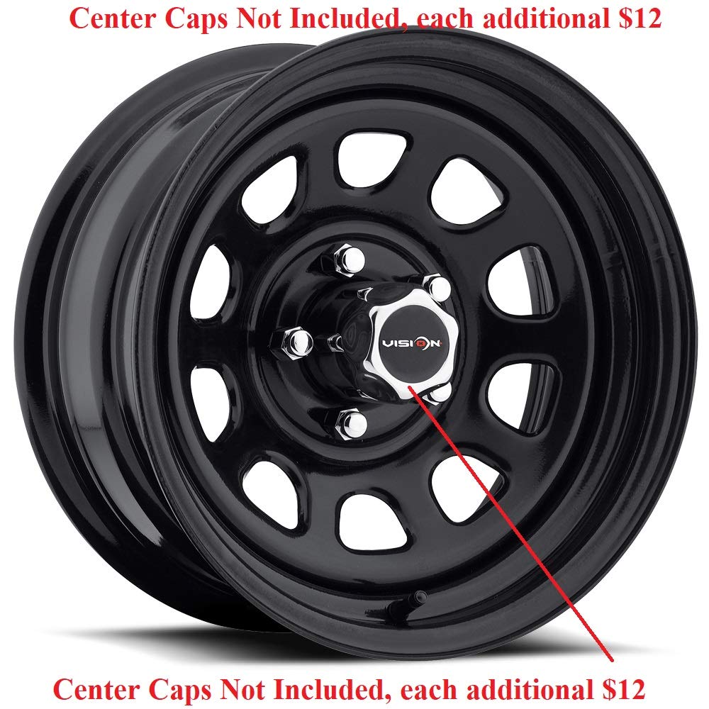 16x8 5x4.5" Gloss Black Wheel Rim E35336