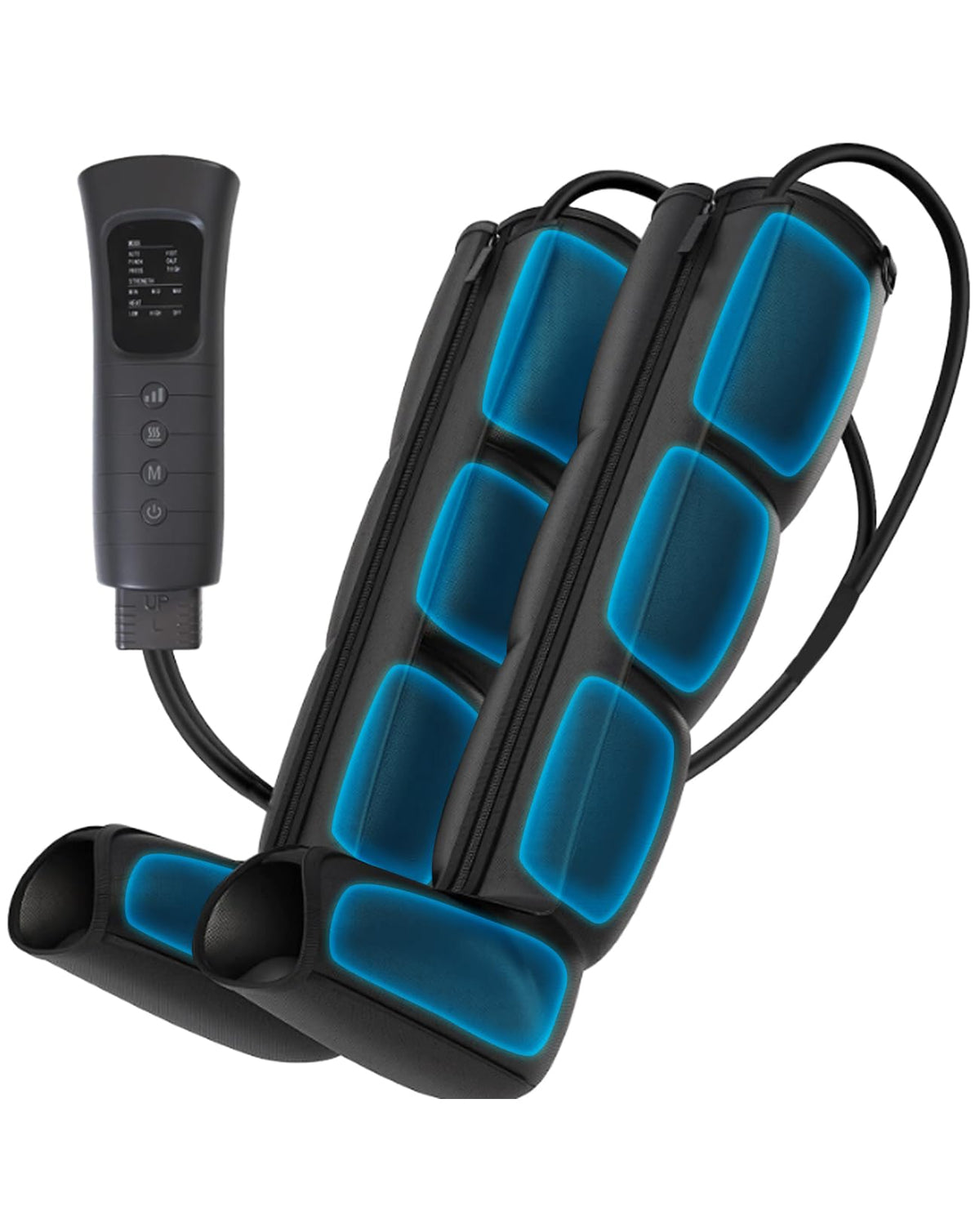 Leg Air Compression Massager with Zipper Boots 6 Modes M85372