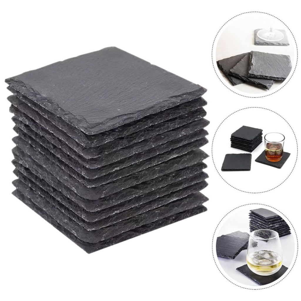 Natural Stone Drink Coasters Set D168501
