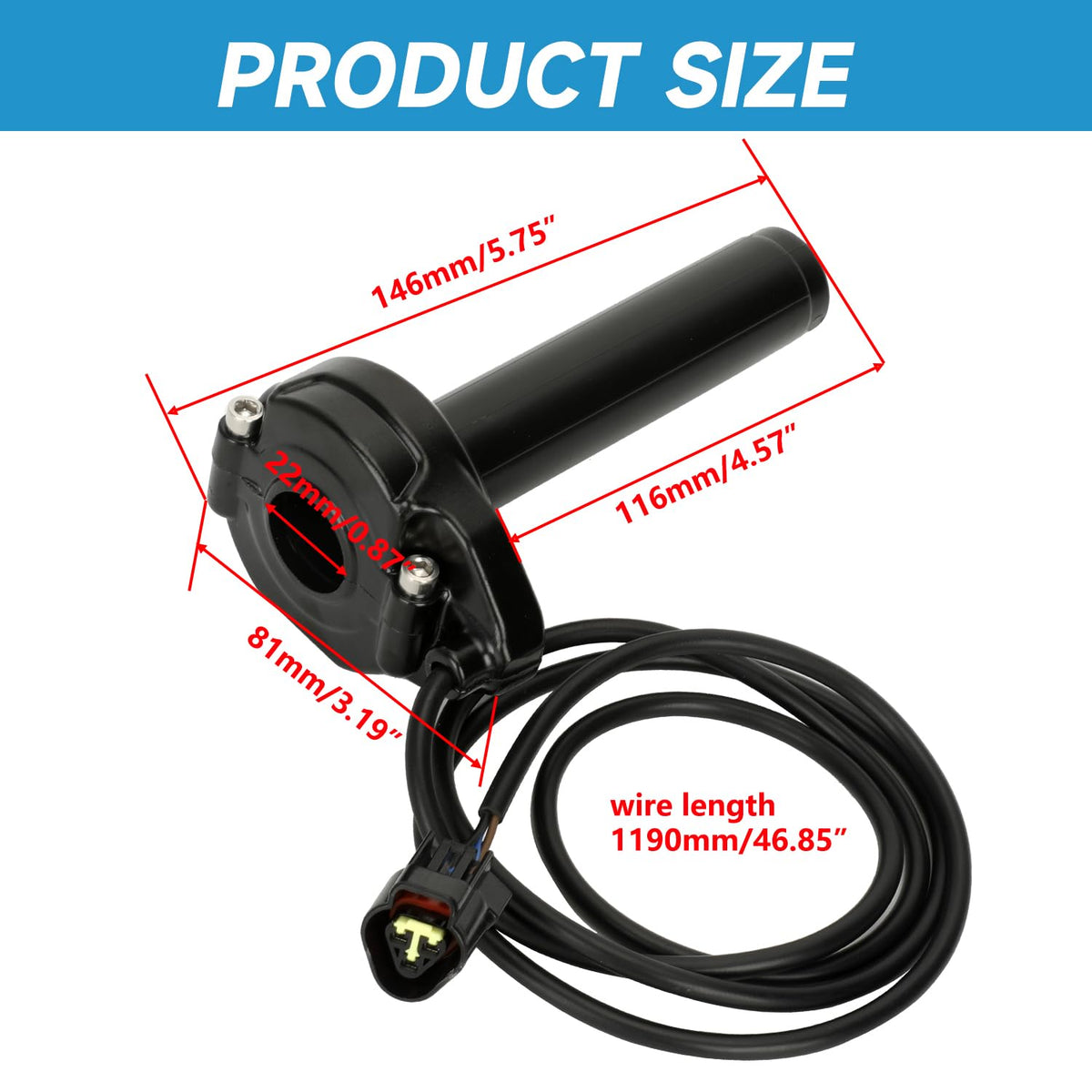Throttle Handle Kit Replacement for Electric Dirt Bike S6404