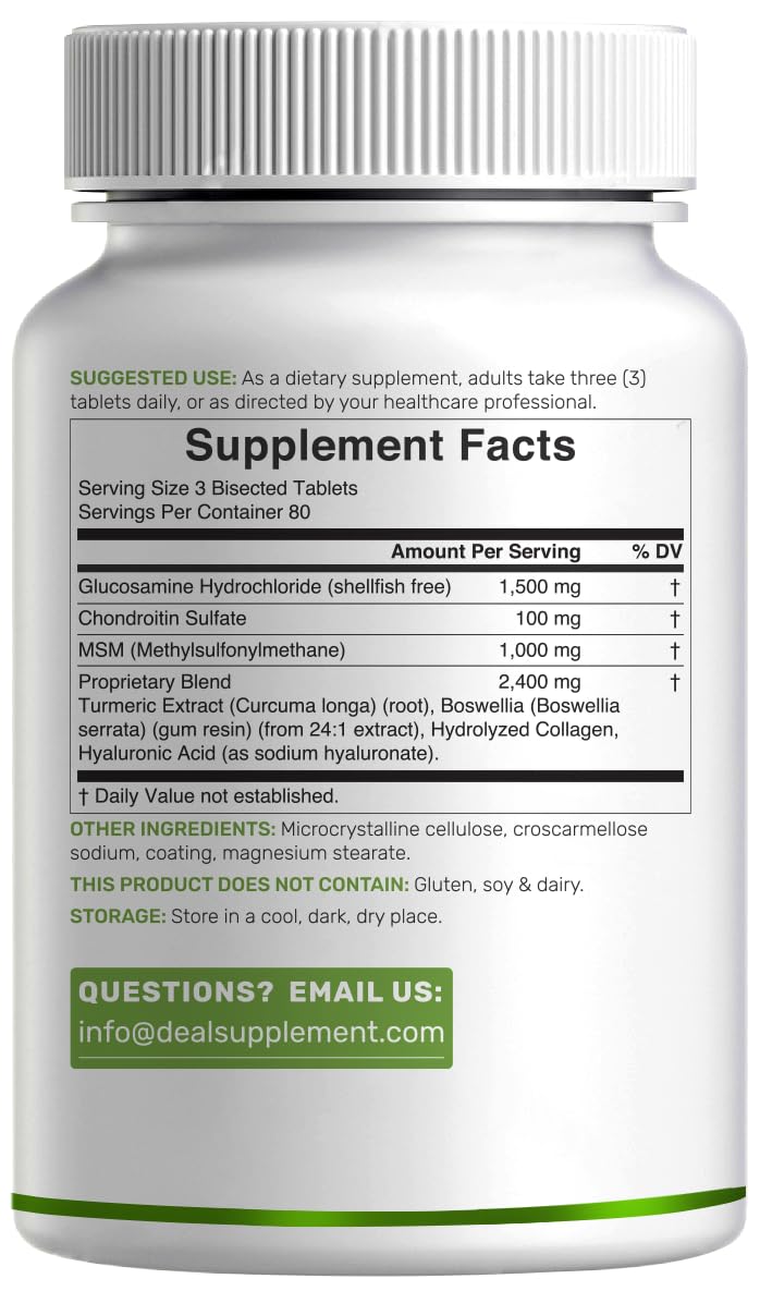 Glucosamine Chondroitin & MSM Complex 240 Tablets M32694