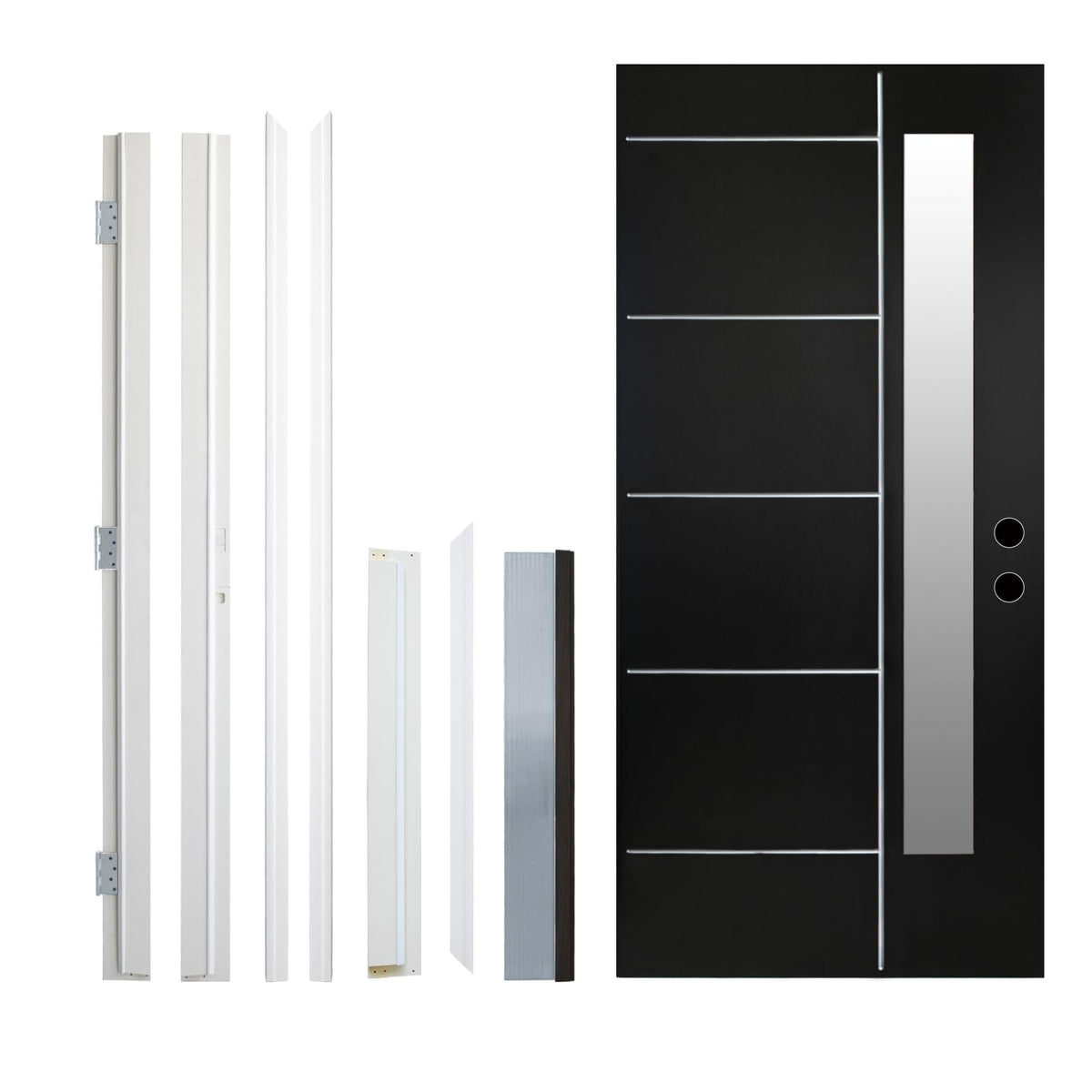 36"x 80" Fiberglass Entry Door with Brickmould M676780