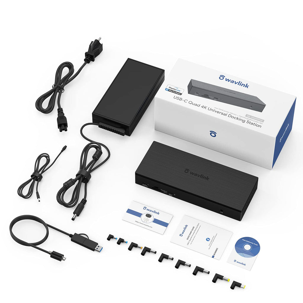 20-in-1 USB-C Quad 4K Docking Station with 100W Charging W243201