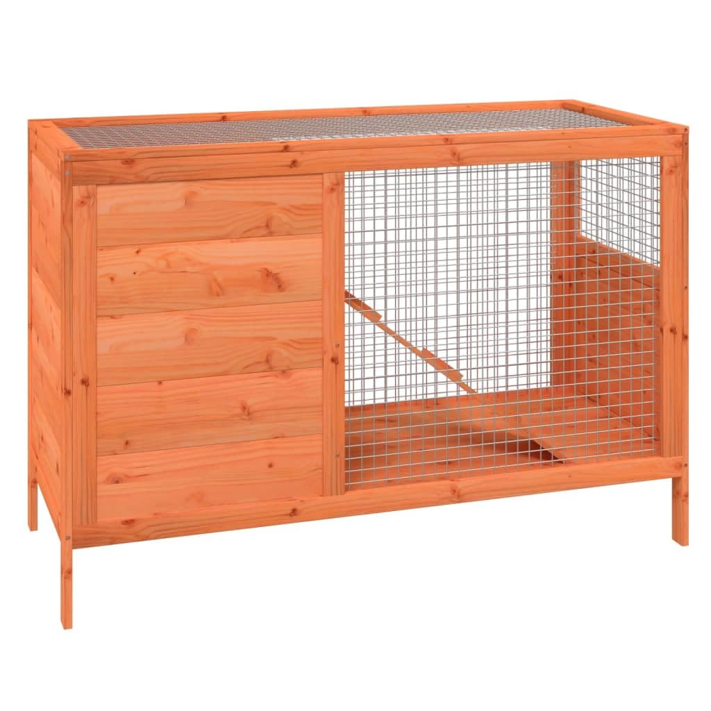 2-Tier Solid Pine Wood Rabbit Hutch Z3444
