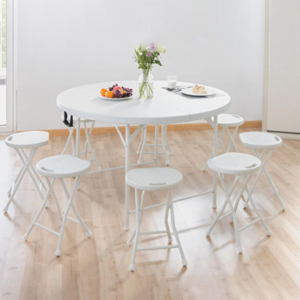 18 Inch Portable Plastic Folding Stool with Steel Frame G318223
