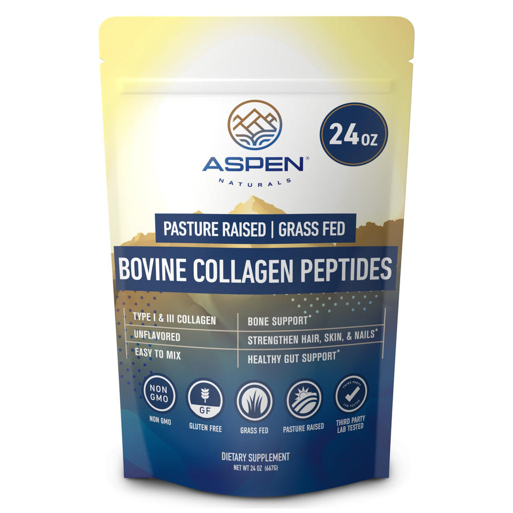 Grass fed Bovine Collagen Peptides Powder 24 Oz Unflavored B92914