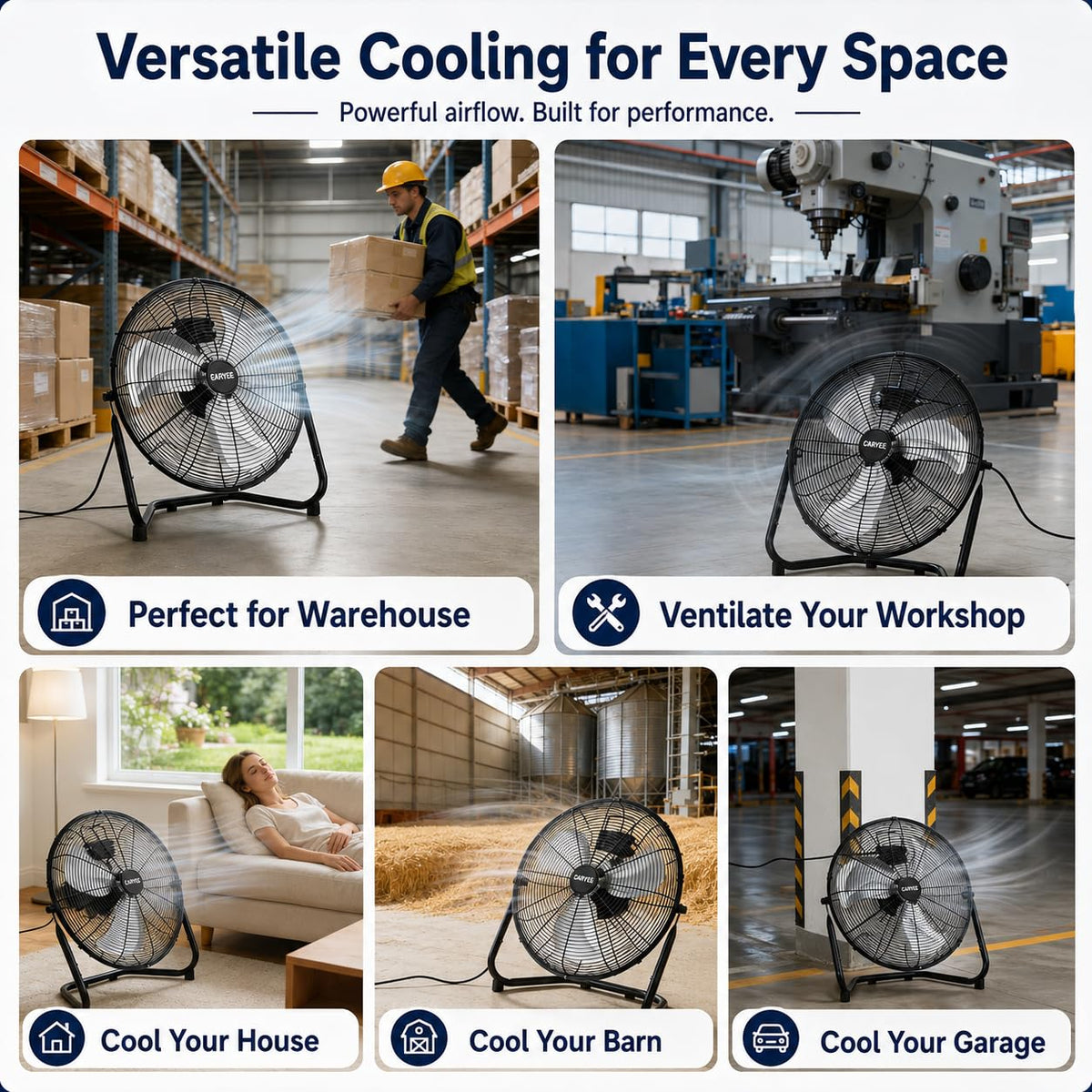 20 Inch High Velocity Floor Fan G815265