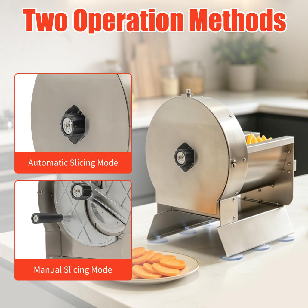 Electric Vegetable Slicer 2 IN 1 0-12mm Thickness Adjustable P523
