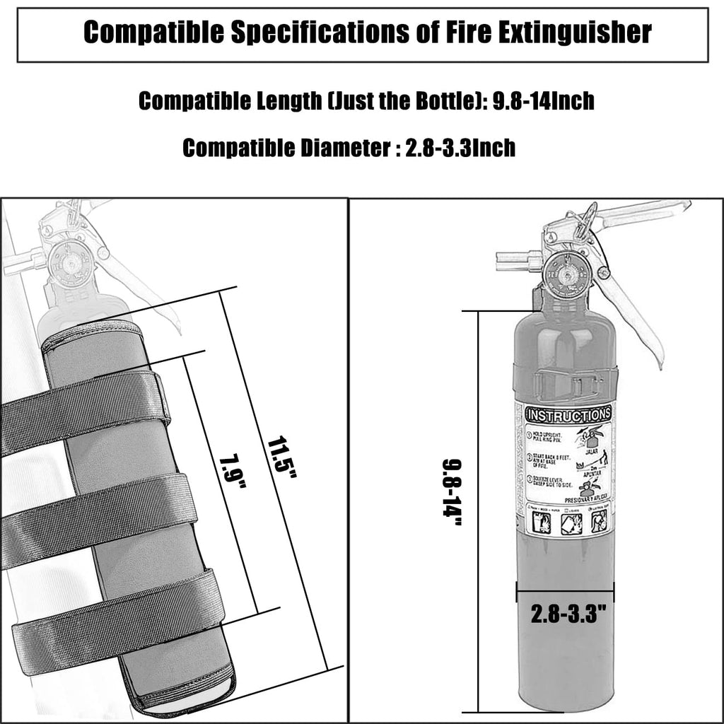 Fire Extinguisher Mount for 2.5 Lb Fire Extinguisher F49715