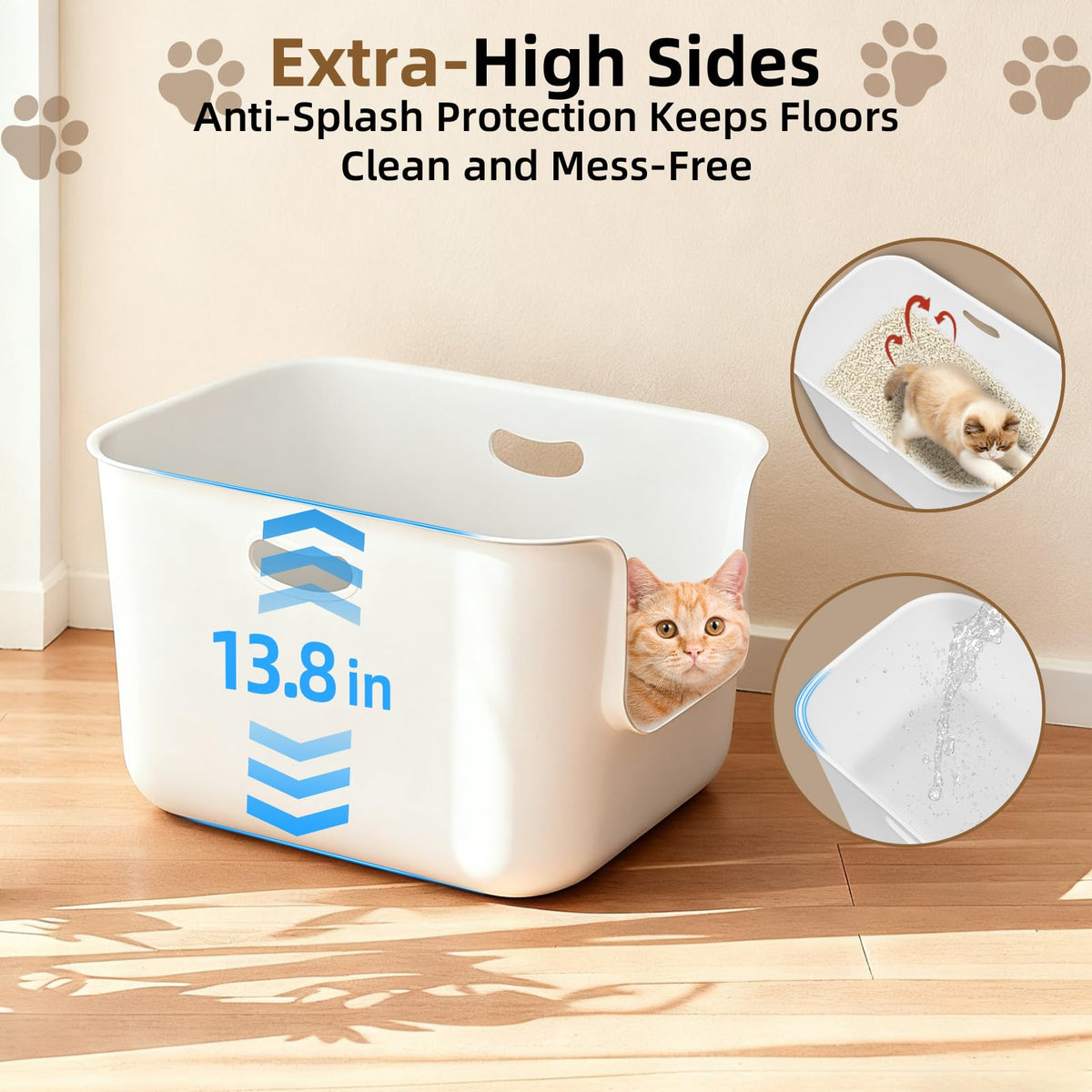 Extra Large High Sided Cat Litter Box B789