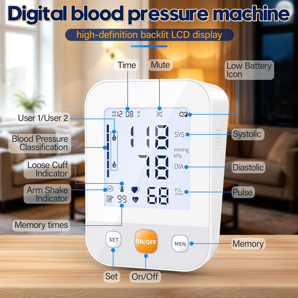 Upper Arm Blood Pressure Monitor Z90985