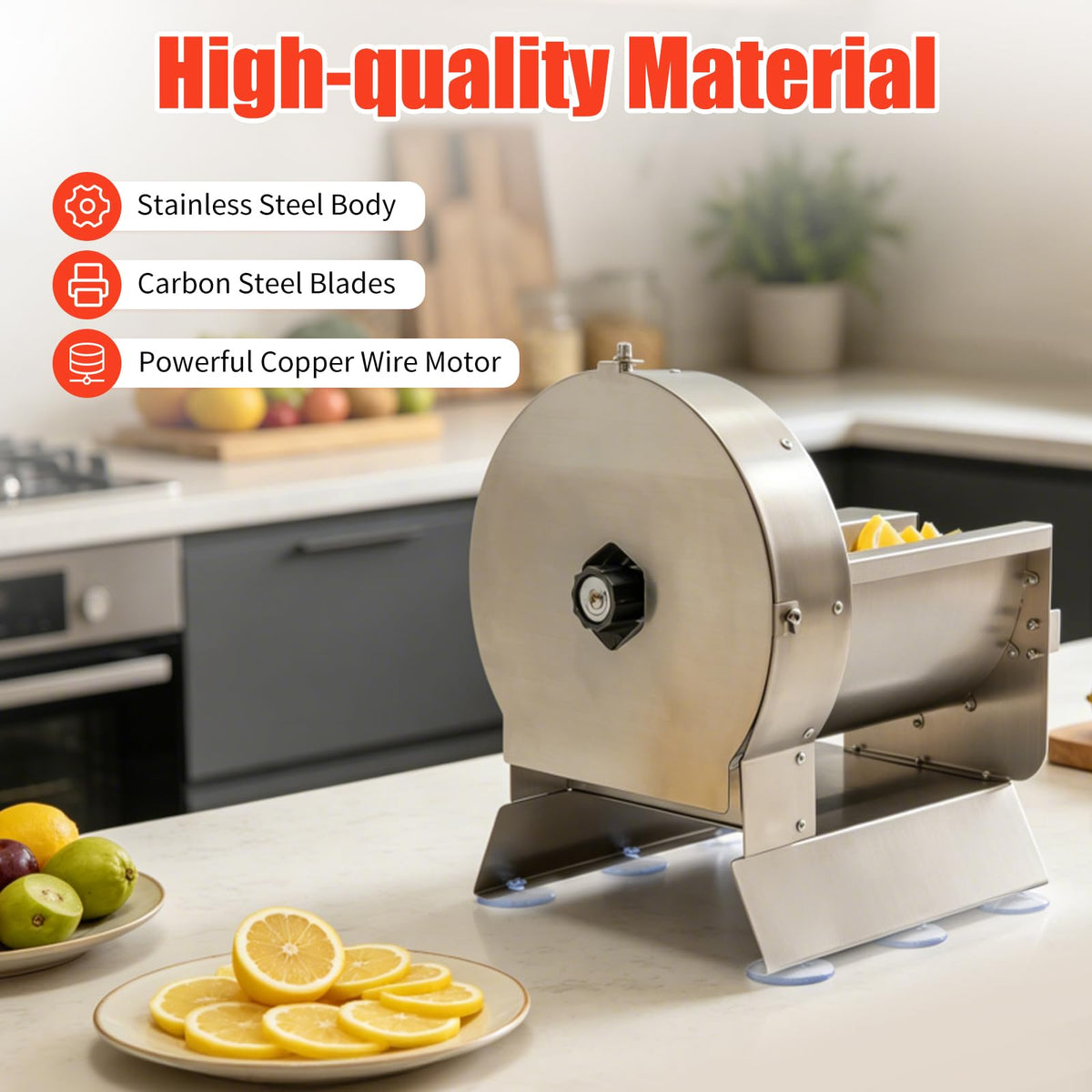Electric Vegetable Slicer 2 IN 1 0-12mm Thickness Adjustable P523
