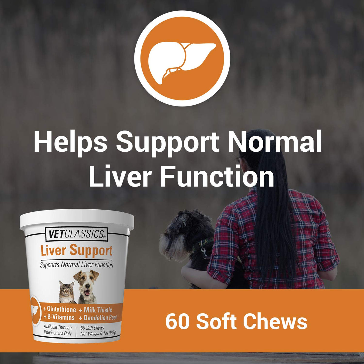 Liver Support Pet Health Supplement 60 Ct I25136