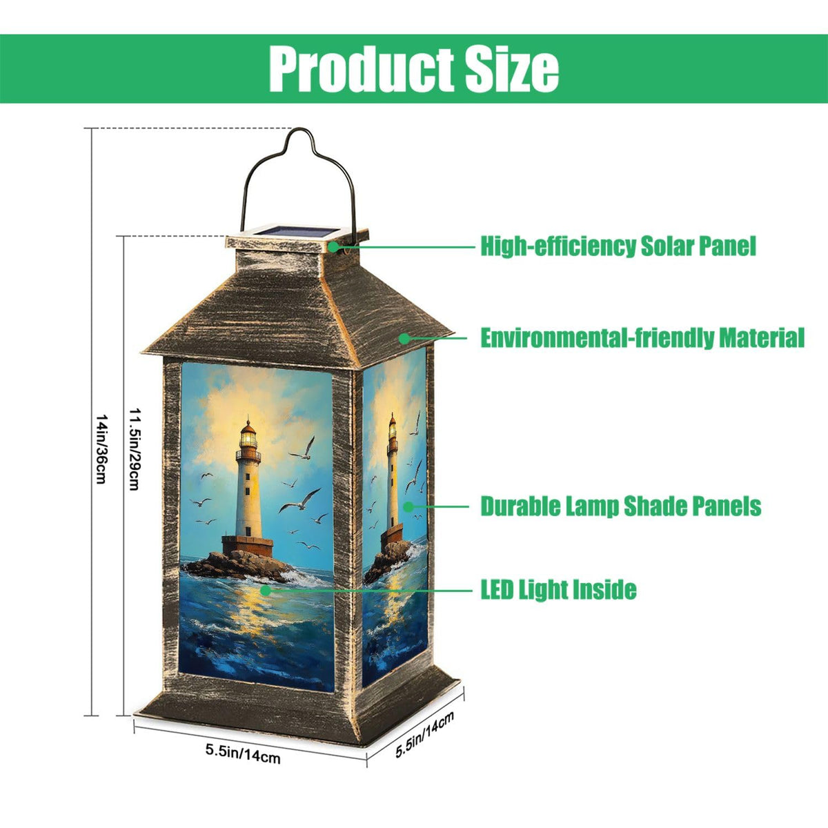 Waterproof Solar Powered Hanging Lantern V216