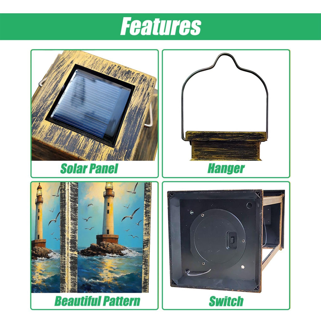 Waterproof Solar Powered Hanging Lantern V216