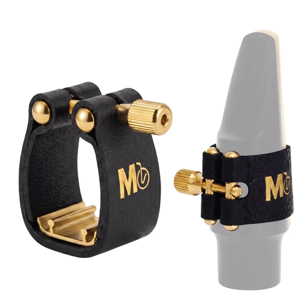 Adjustable Single-Screw Leather Alto Saxophone Ligature F91583