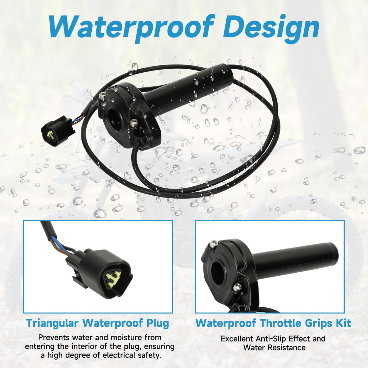 Throttle Handle Kit Replacement for Electric Dirt Bike S6404