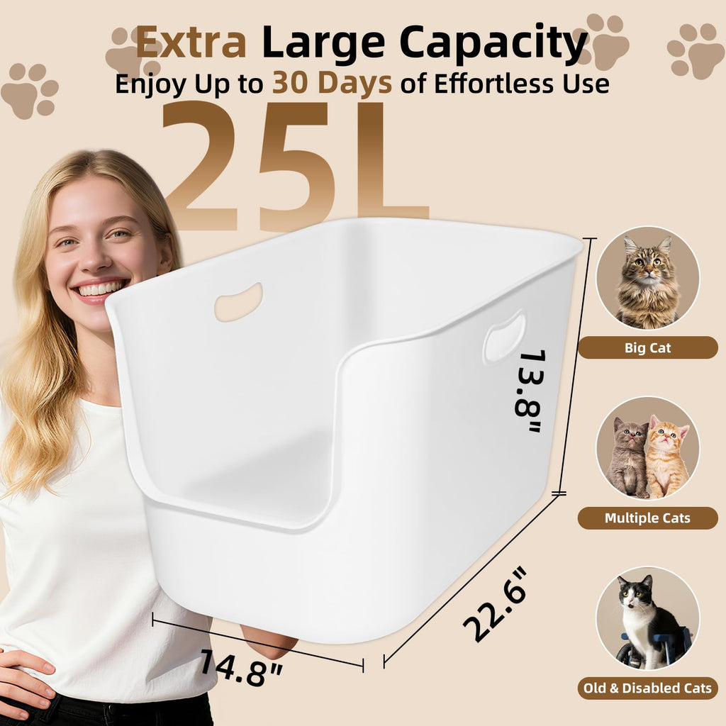 Extra Large High Sided Cat Litter Box B789