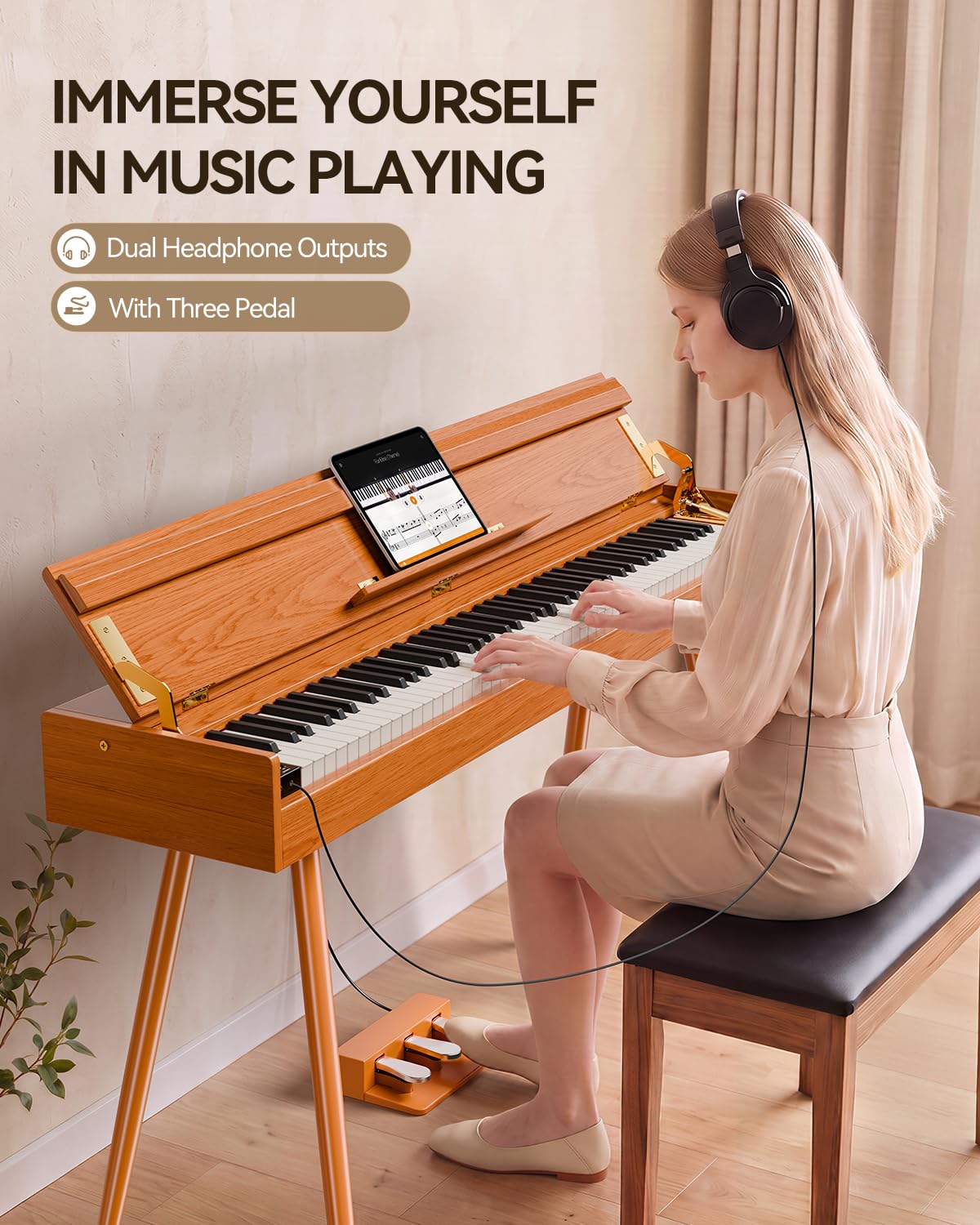 88-Key Weighted Hammer Action Digital Piano L28581