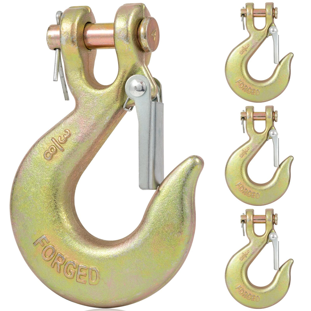 3/8" Heavy Duty Clevis Slip Hook with Safety Latch L61939