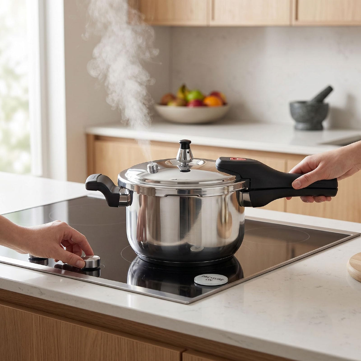3L Stainless Steel Pressure Cooker U7077