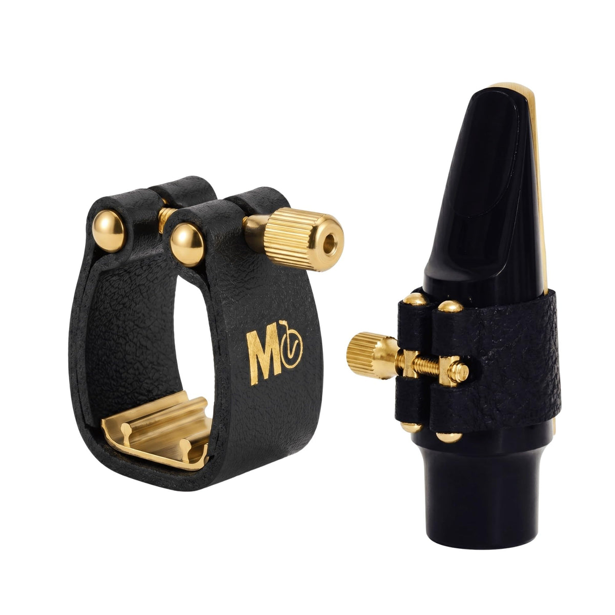 Adjustable Single-Screw Leather Alto Saxophone Ligature F91583