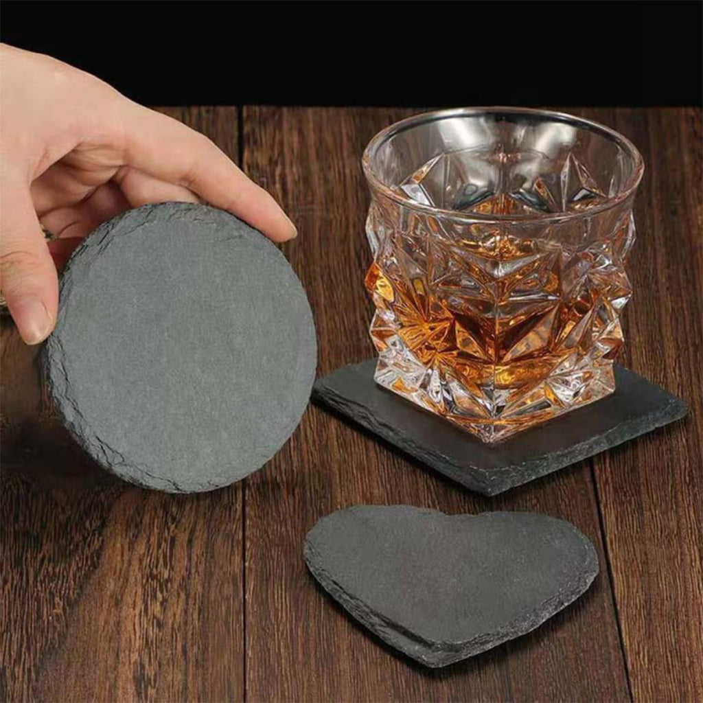 Natural Stone Drink Coasters Set D168501