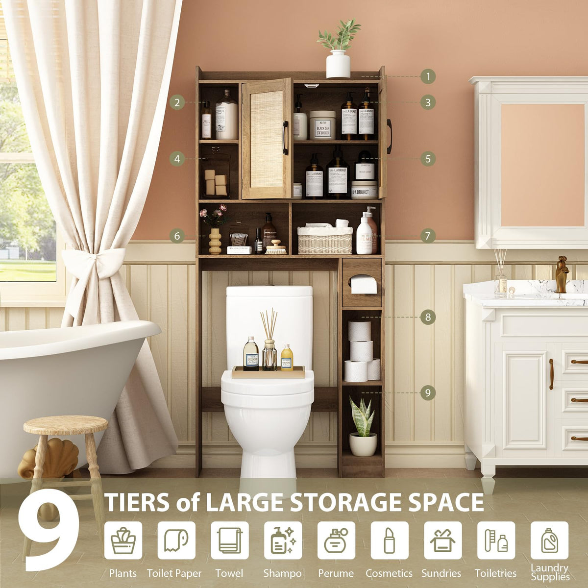 Over The Toilet Storage Cabinet X950545