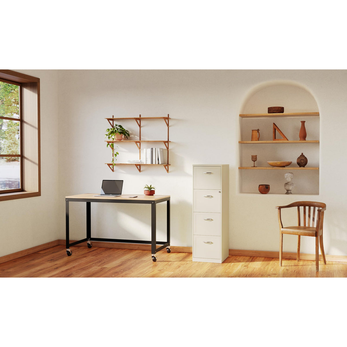 4 Drawer Vertical Steel File Cabinet H80154