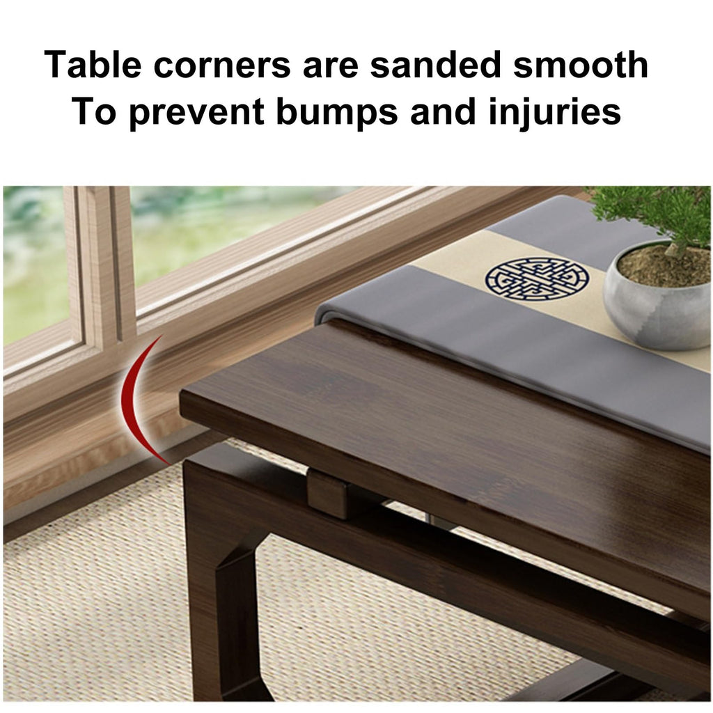 Japanese Floor Table Solid Wood 100x55x30cm I89574