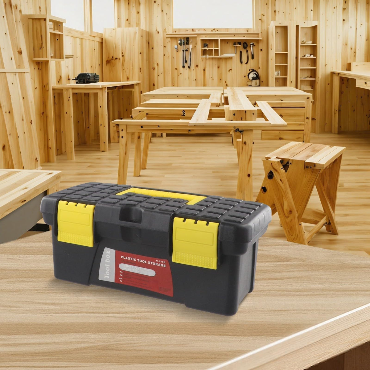 10 Inch Single Layer Plastic Tool Storage Box D9957