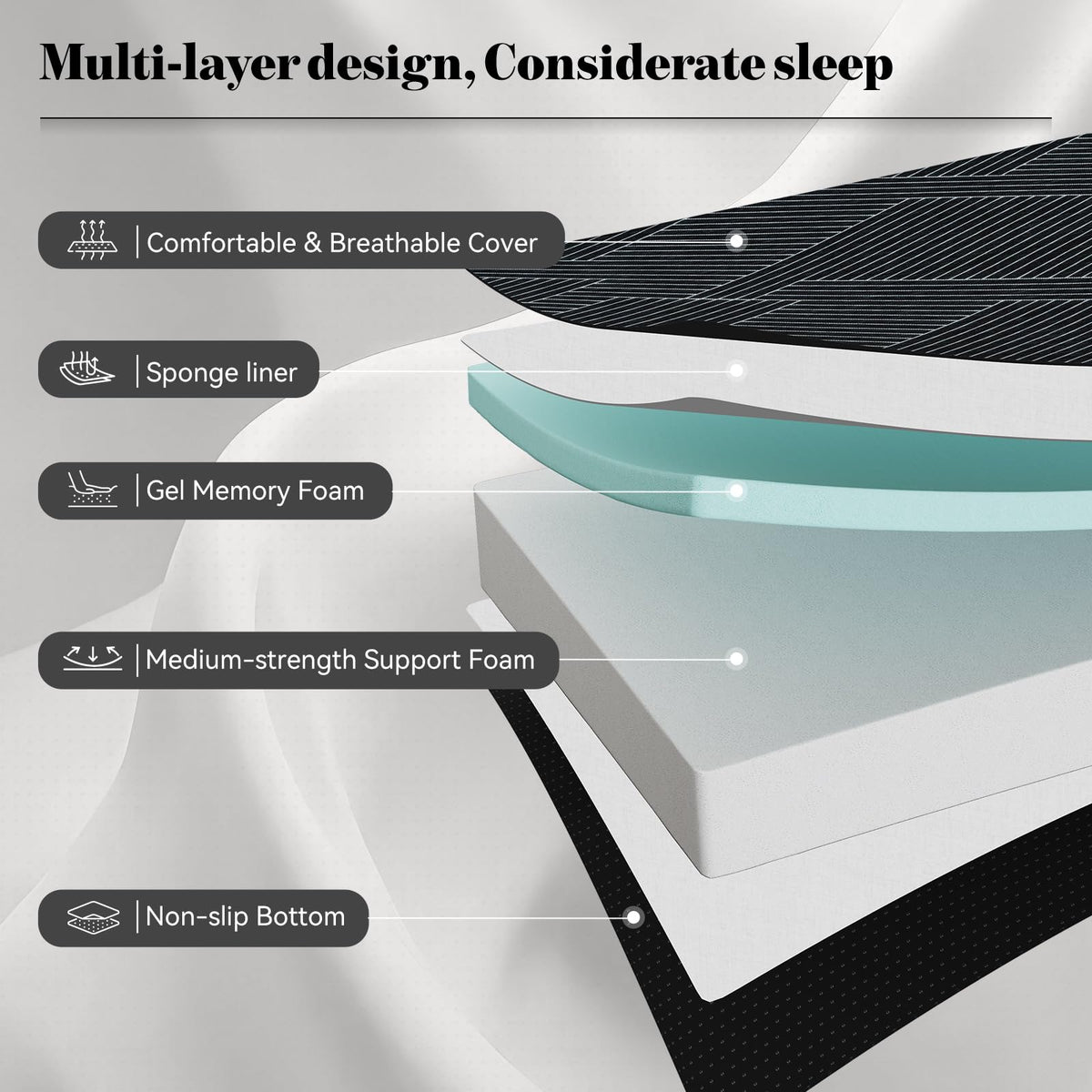 Folding Mattress Twin Size 6 Inch X295770